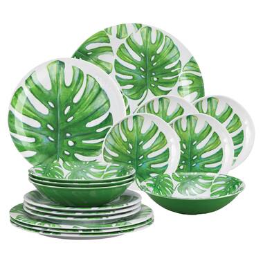 Tropical hotsell melamine dinnerware